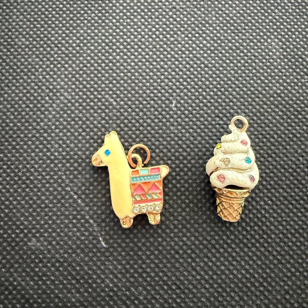 Colorful Llama and Ice Cream Cone bracelet Charms - Picture 4 of 5